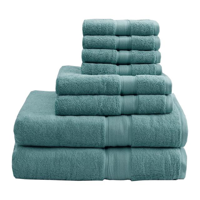 Cotton Towel 8pc Set - Dusty Jade