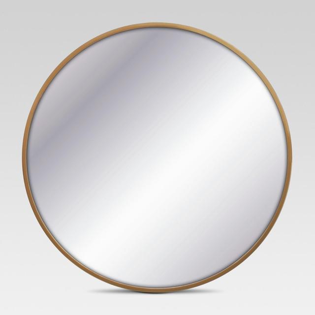 Decorative Circular Wall Mirror - Brass - Project 62™