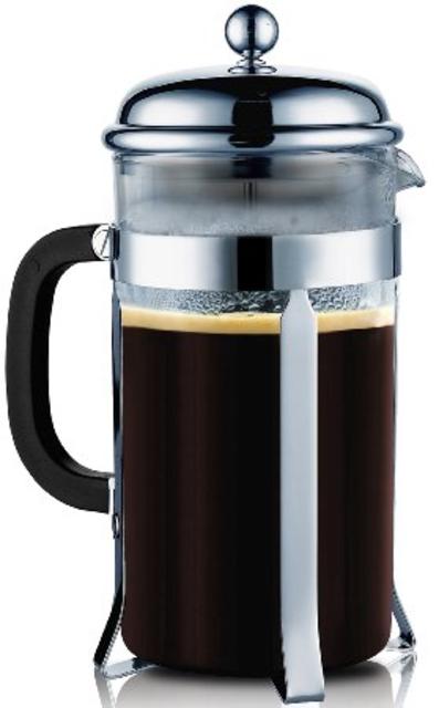SterlingPro French Coffee Press --8 Cup/4 Mug (1 liter, 34 oz), Chrome