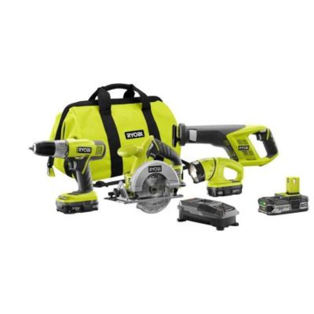 18-Volt Lithium-Ion Super Combo Kit with Extra Lithium Plus Compact Battery