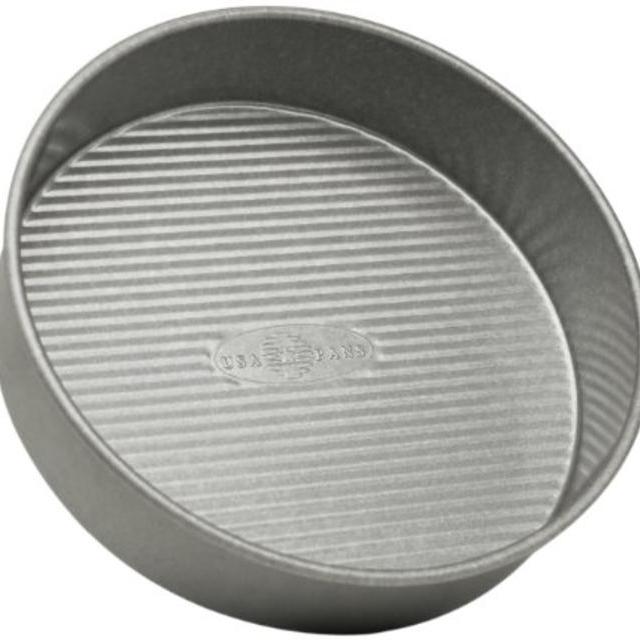 USA Pan Bakeware Aluminized Steel 9 x 2 Inch Round Layer Cake Pan