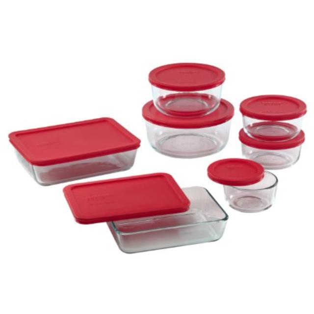 Pyrex 14-Piece Glass Food Storage Set with Lids