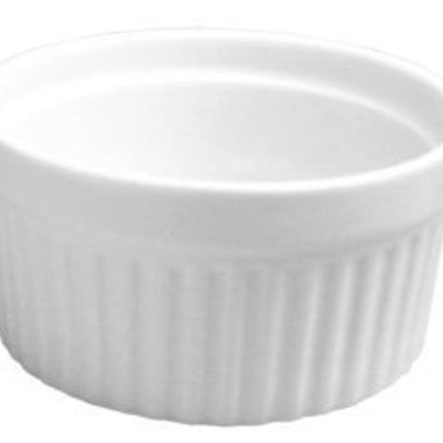 HIC Porcelain Souffle 8-ounce, 3.75-inch, Set of 6