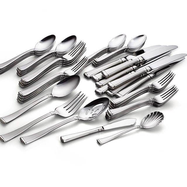 Lenox 45-Piece Gorham Column Frosted, Silver