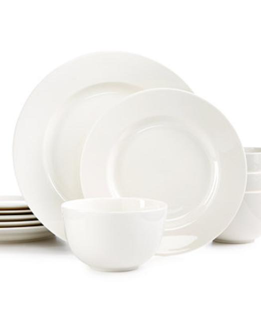 Martha Stewart Collection 12 piece Kensington Round Dinnerware Set