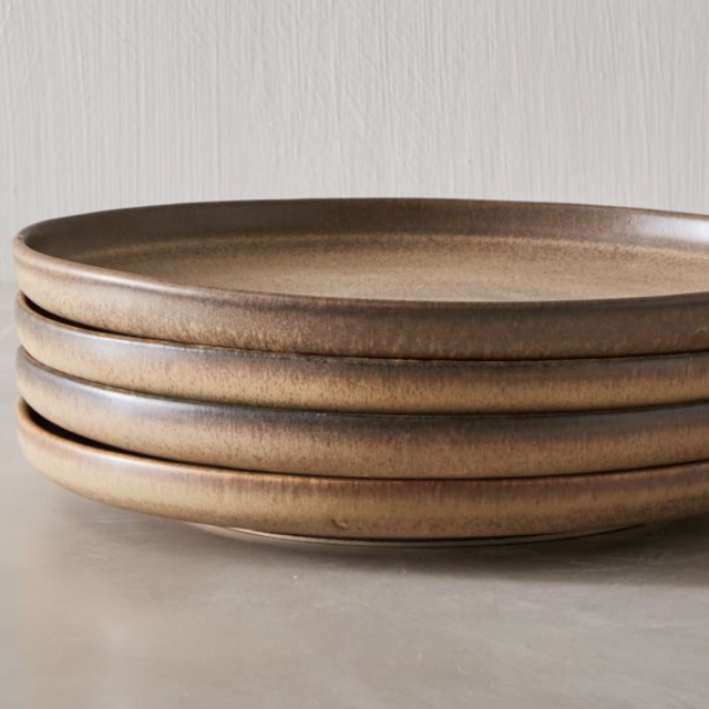 Kanto Matte Glaze Salad Plates- Color Cardamom- Set of 4