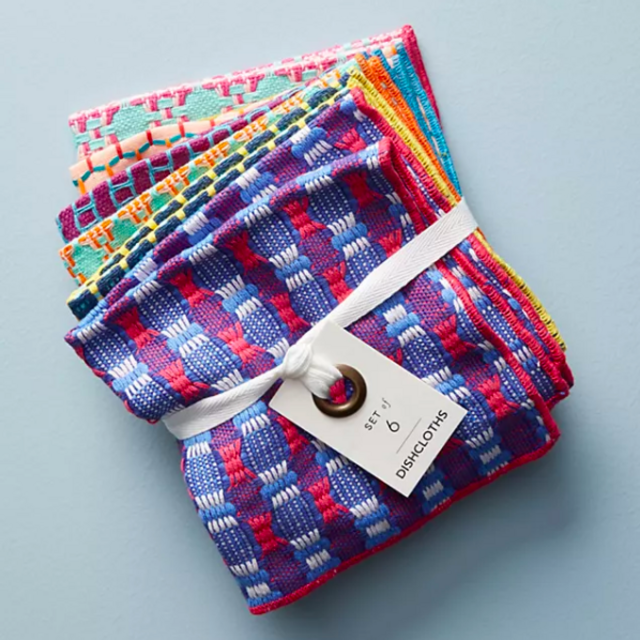 Woven Geo Dishcloths, Set of 6