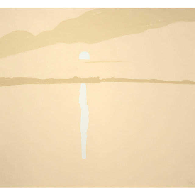 Alex Katz, Sunset: Lake Wesserunsett 4, 1972