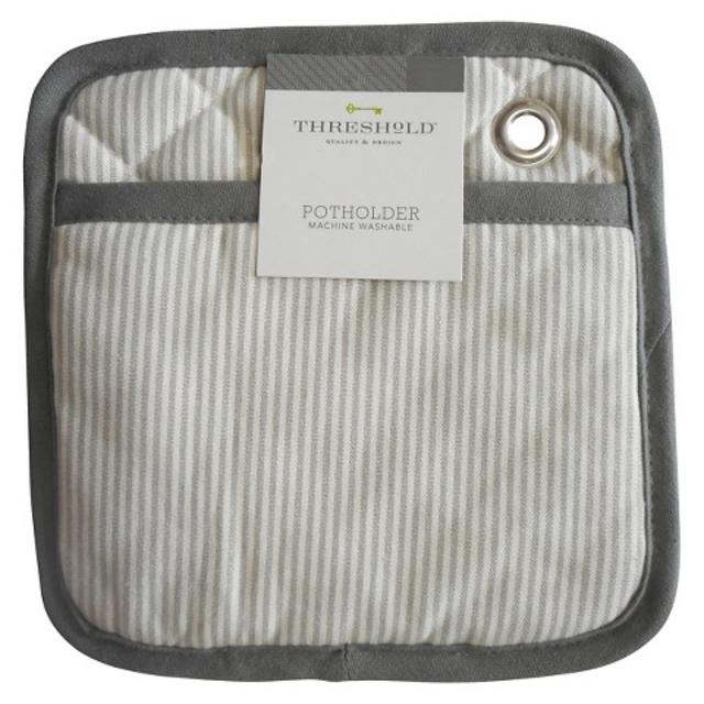 Threshold™ Stripe Pot Holder - Gray product details page