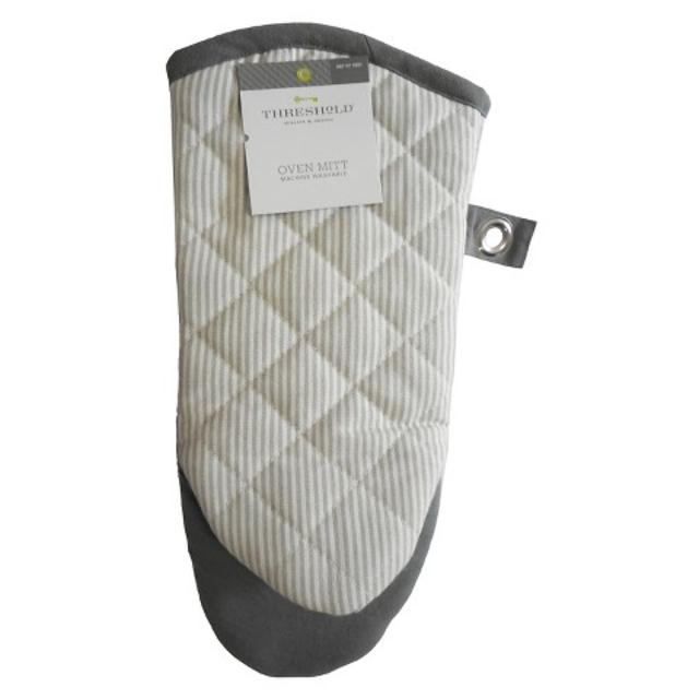 Threshold™ Stripe Oven Mitt - Gray product details page