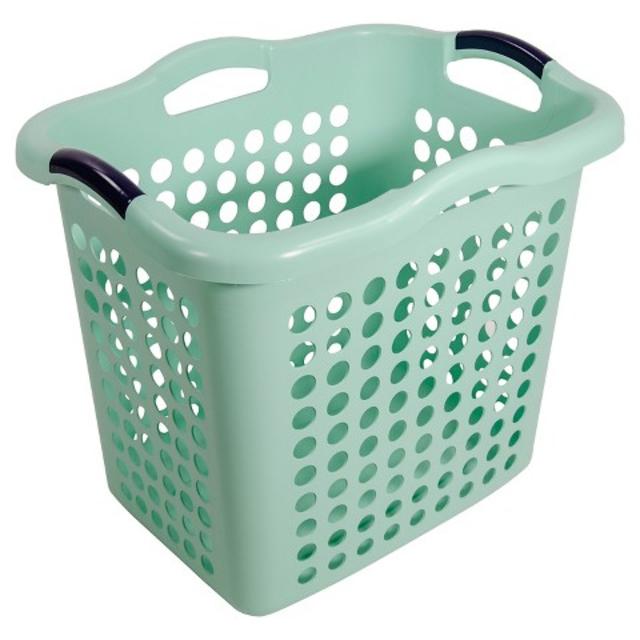 Home Logic 1.5 Bu Décor Laundry Basket - Green product details page