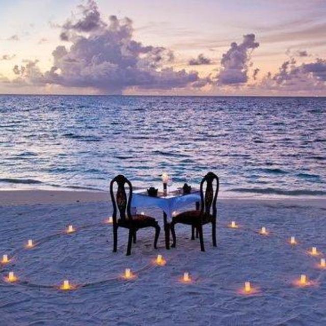 Candlelit Dinner on the Sand