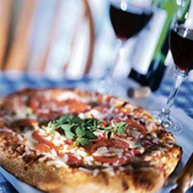 Pizza dinner in Italy