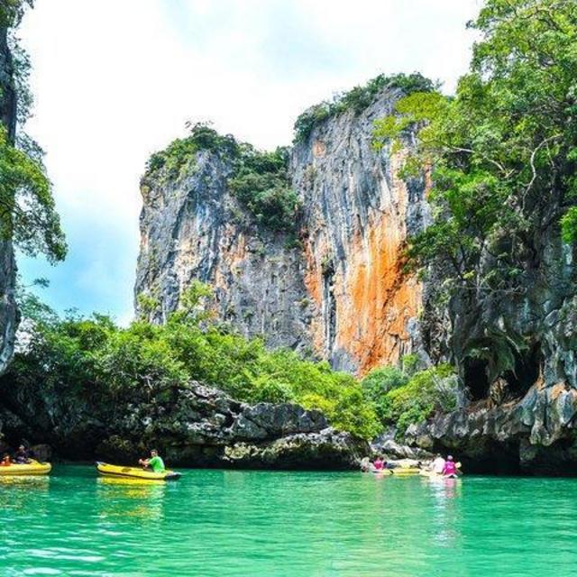 Phang Nga Bay Sea Cave Canoeing & James Bond Island by Boat
