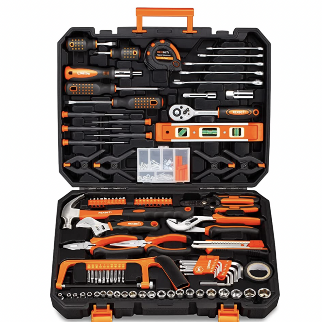 217-Piece Household Tool Kit, General Home Repair Tool Set