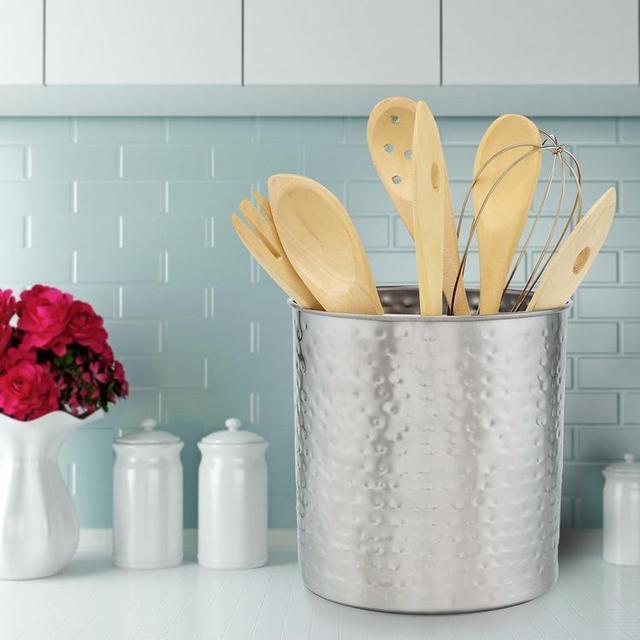 Jumbo Hammered Copper Utensil Holder