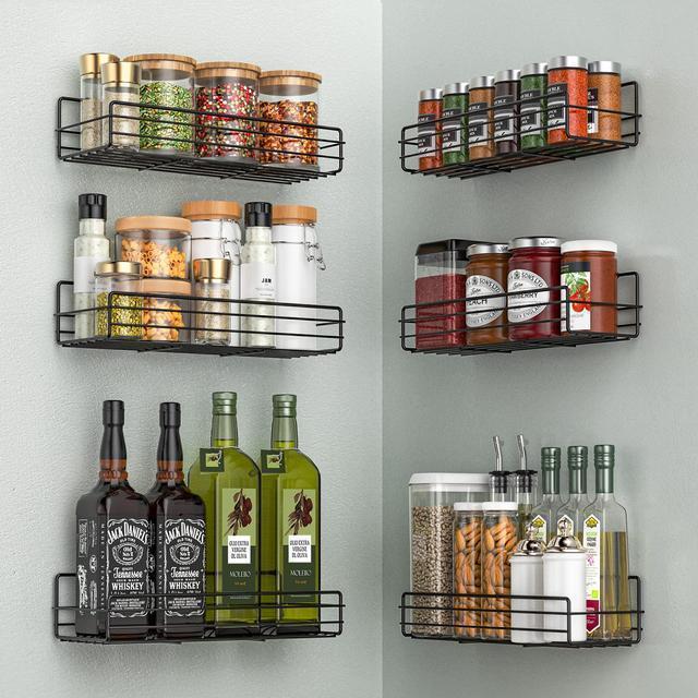 Spice Rack Organizer Wall Mount (6Pack)