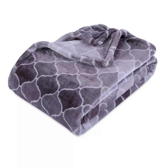 Throw Blanket in Ombre Grey