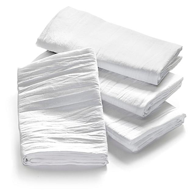 Real Simple® 4-Pack Flour Sack Towels in White