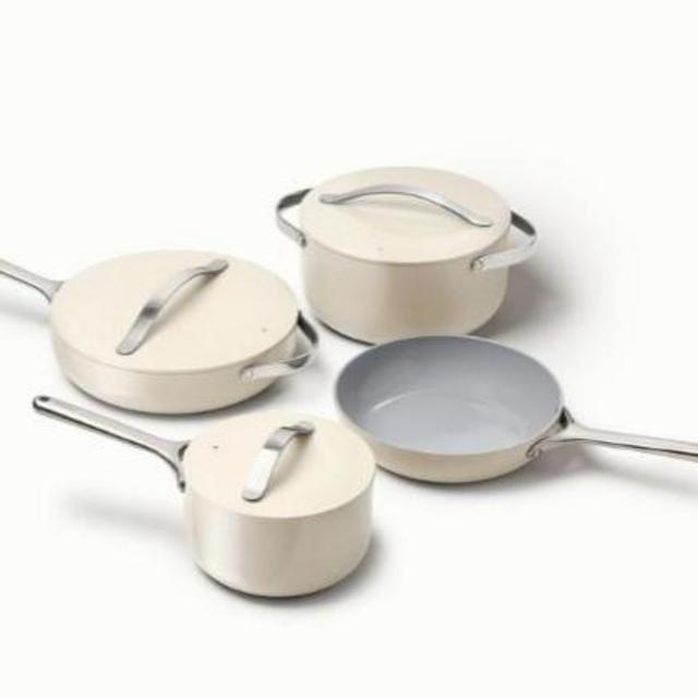 Non-Stick Ceramic Cookware Set, Non-Toxic Coated, PTFE-Free