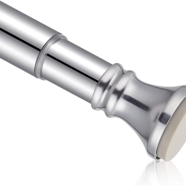 Amazer Spring Tension Curtain Rod, Small Curtain Rod - 26-42 Inches Rust-Resistance Doorway Curtain Rod, Chrome