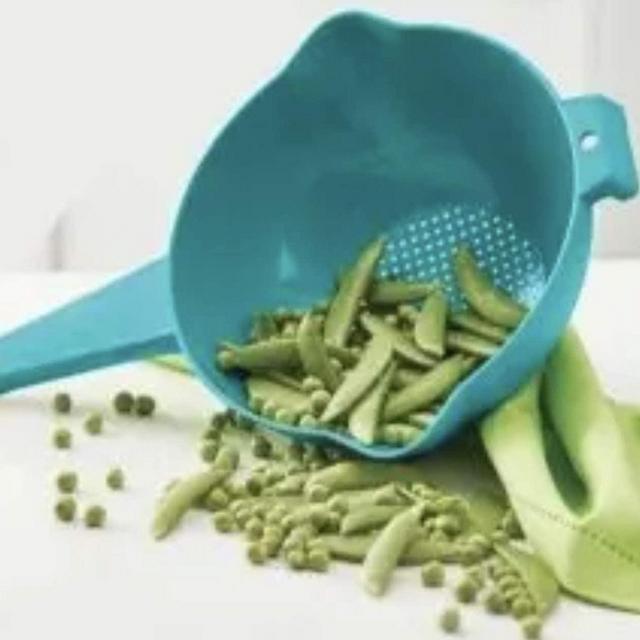 Vintage Tupperware Mint Green Aqua Large Colander Strainer
