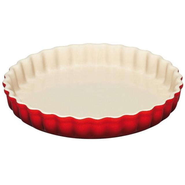 Le Creuset Stoneware 1-1/2-Quart Tart Dish, Cherry