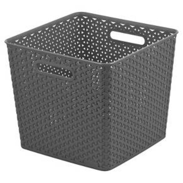 Y Weave Square Storage Bin - Grey - Room Essentials™