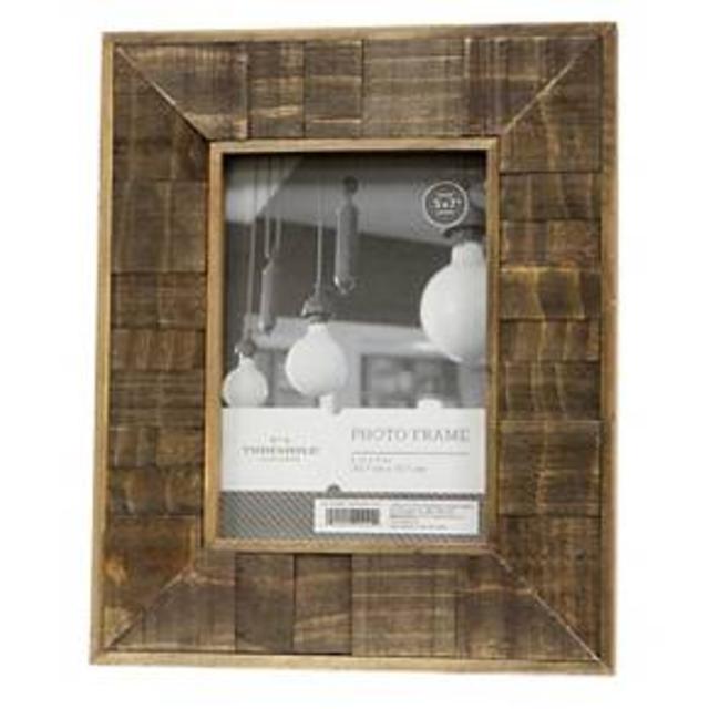 5"x7" Antiqued Wood Frame Coffee - Threshold™