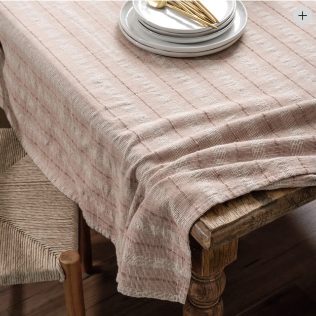 Cinnamon Textured Tablecloth