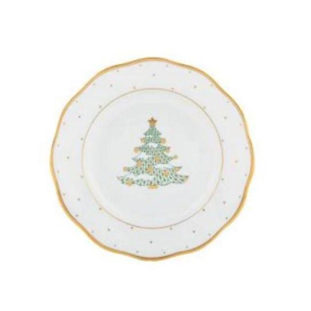 Herend Christmas Tree Dessert Plate