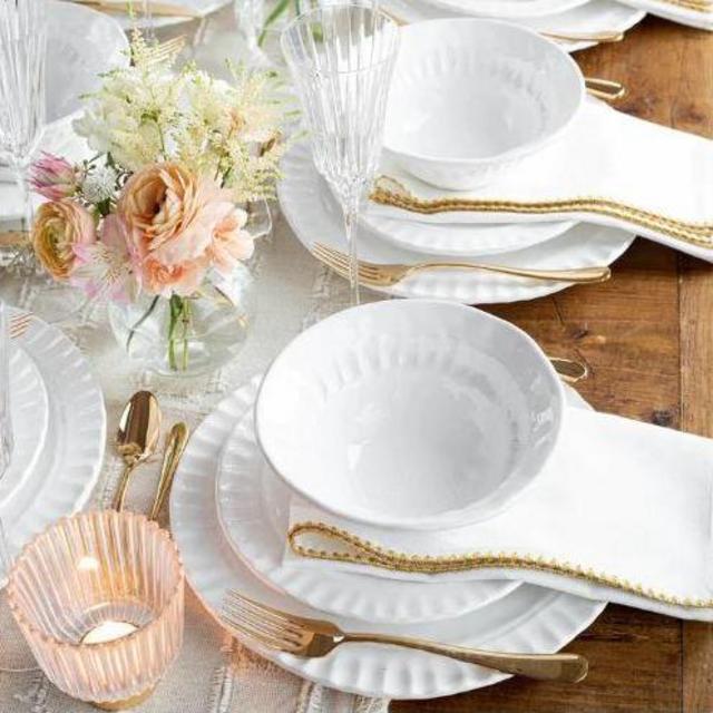 Vietri Pietra Serena Salad Plate