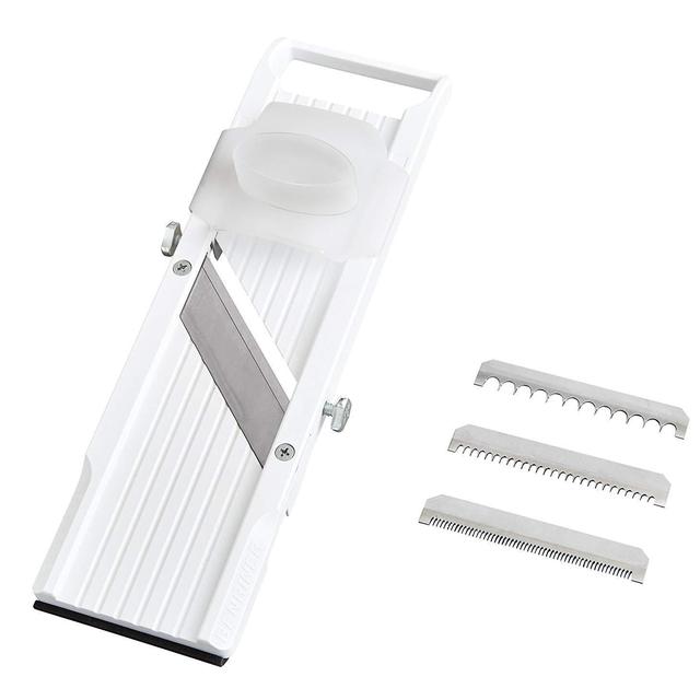 Benriner Mandoline Slicer, with 4 Japanese Stainless Steel Blades, BPA Free, New Model