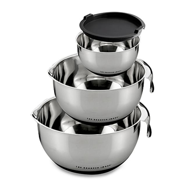 Sharper Image® 4-Piece Stainless Steel Mixing Bowl Set