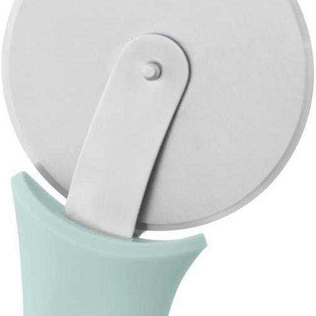BergHOFF LEO Sharp Stainless Steel Blade Pizza Cutter 7.5" x 3.25" x 1" PP Reinforced Glass-Fiber Soft-touch Handle Soft non-slip Grip Easy to Clean