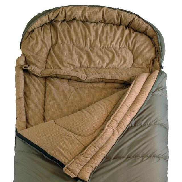 GREEN TETON Sports Celsius Regular -18 Degree C / 0 Degree F Flannel Lined Sleeping Bag (80"x 33")