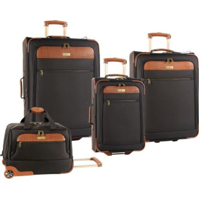Tommy Bahama Retreat / 4 Piece Luggage Set (Chocolate)