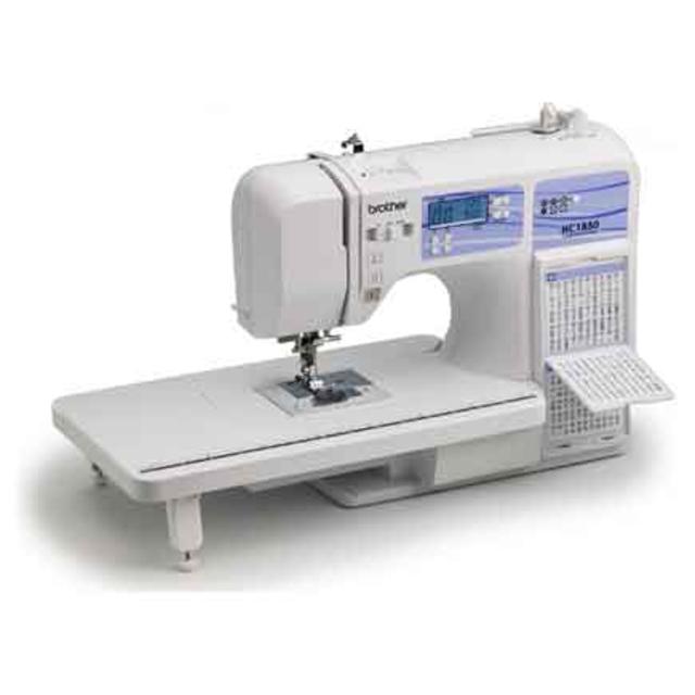 Brother HC1850 Computerized Sewing and Quilting Machine with 130 Built-in Stitches, 9 Presser Feet, Sewing Font, Wide Table, and Instructional DVD