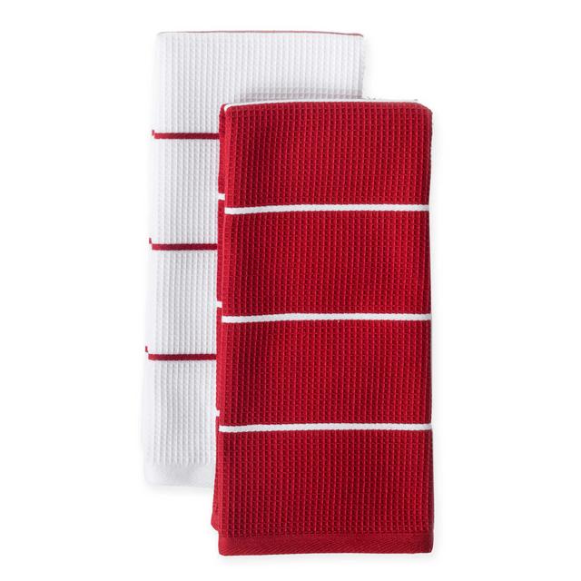 Noritake® Colorwave Dual Purpose Kitchen Towels in Raspberry (Set of 2)