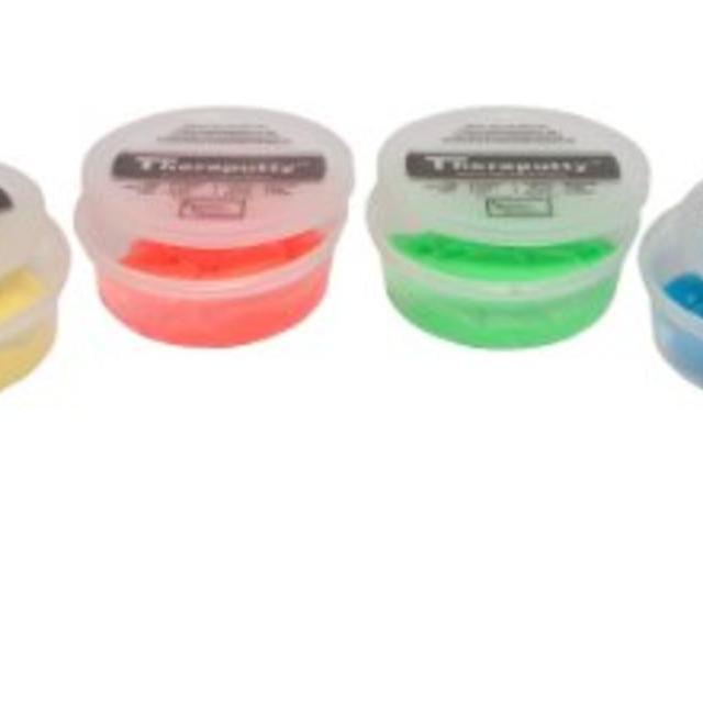 Theraputty Resistive Exercise Putty - Set of 6 resistances - 4 oz.