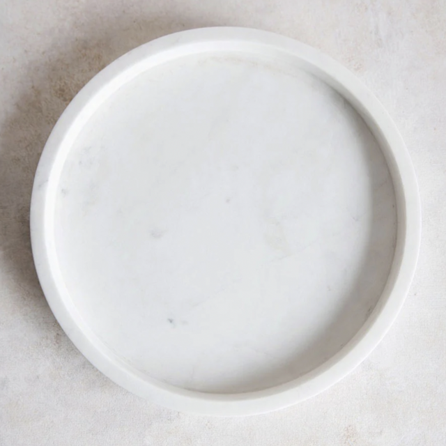 Round Marble Tray