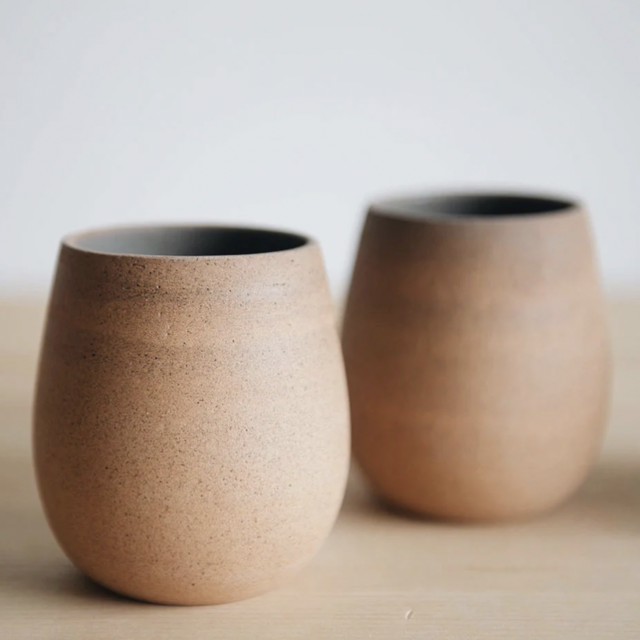 Round Ceramic Terracotta Cup
