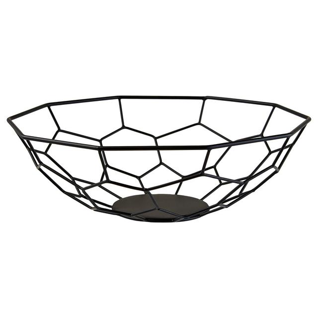 ARBETE Decorative bowl, black12 ½ "