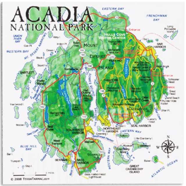 Entrance into Acadia National Park