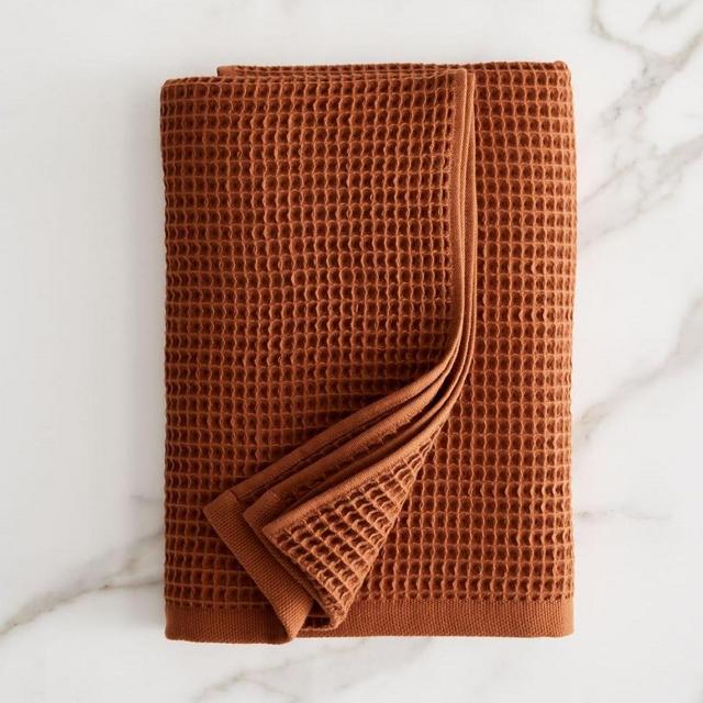 Organic Waffle Bath Towels