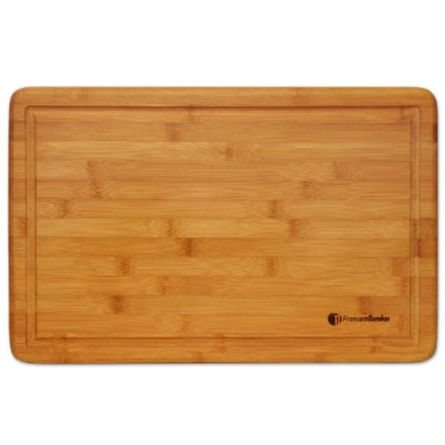 Extra Large Bamboo Cutting Board - 18x12 Thick Strong Bamboo Wood Cutting Board with Drip Groove by Premium Bamboo®