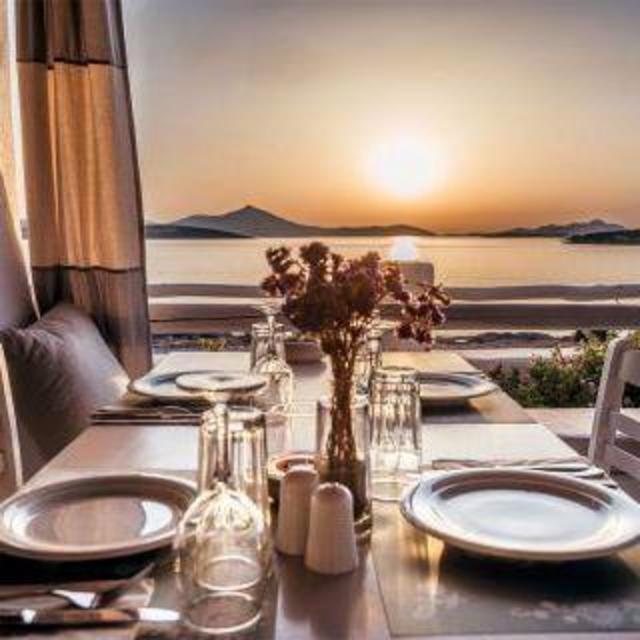 Dinner at Siparos in Paros, Greece
