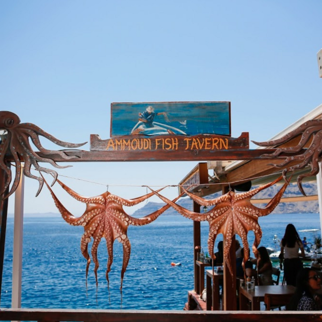 Lunch at Ammoudi Fish Tavern
