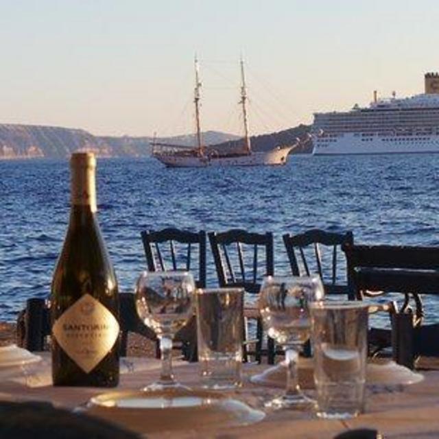 Dinner at Lombranos Santorini