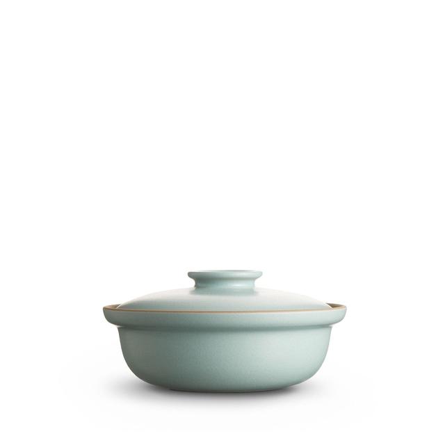 Medium Covered Serving Dish - Aqua